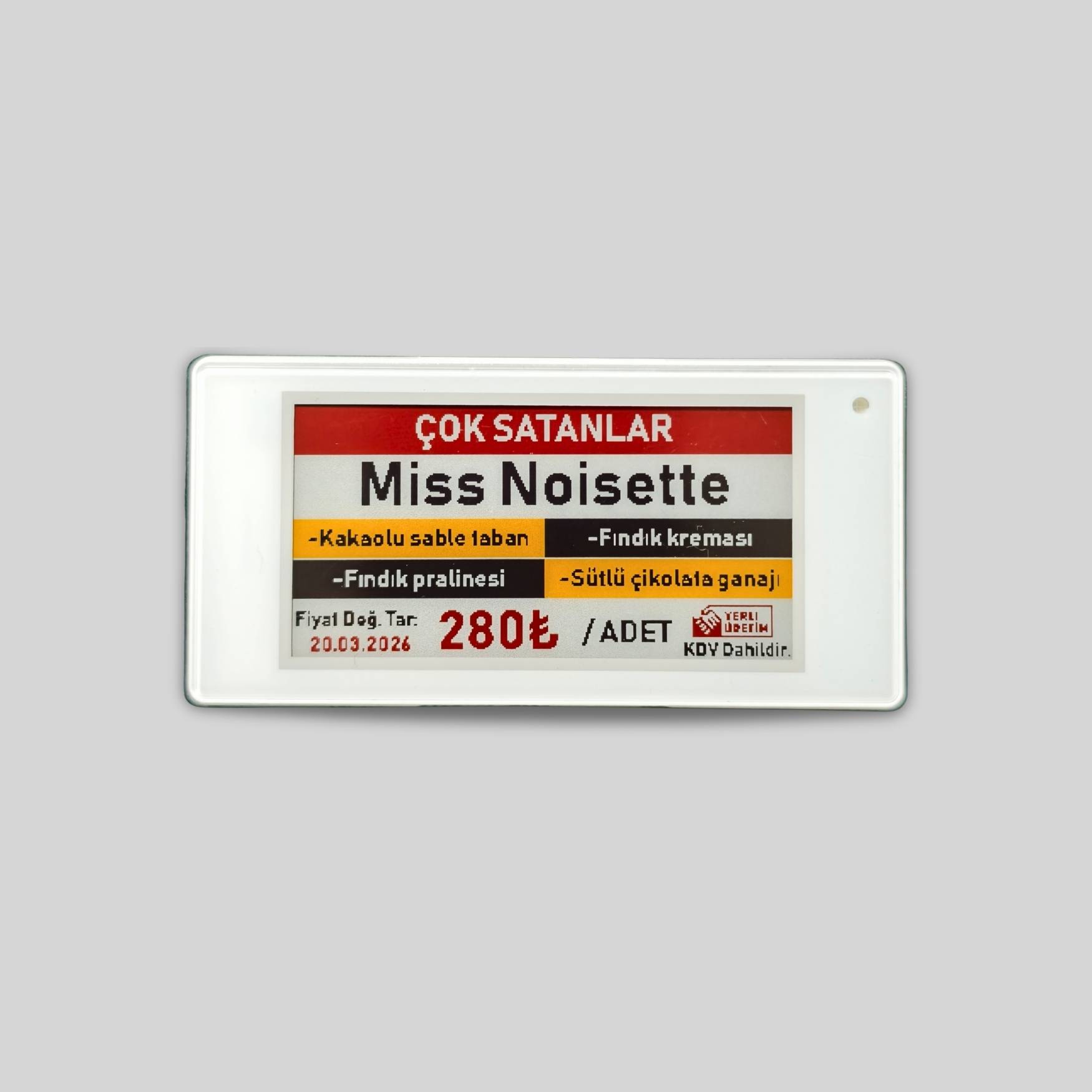 2.66" ELEKTRONİK RAF ETİKETİ