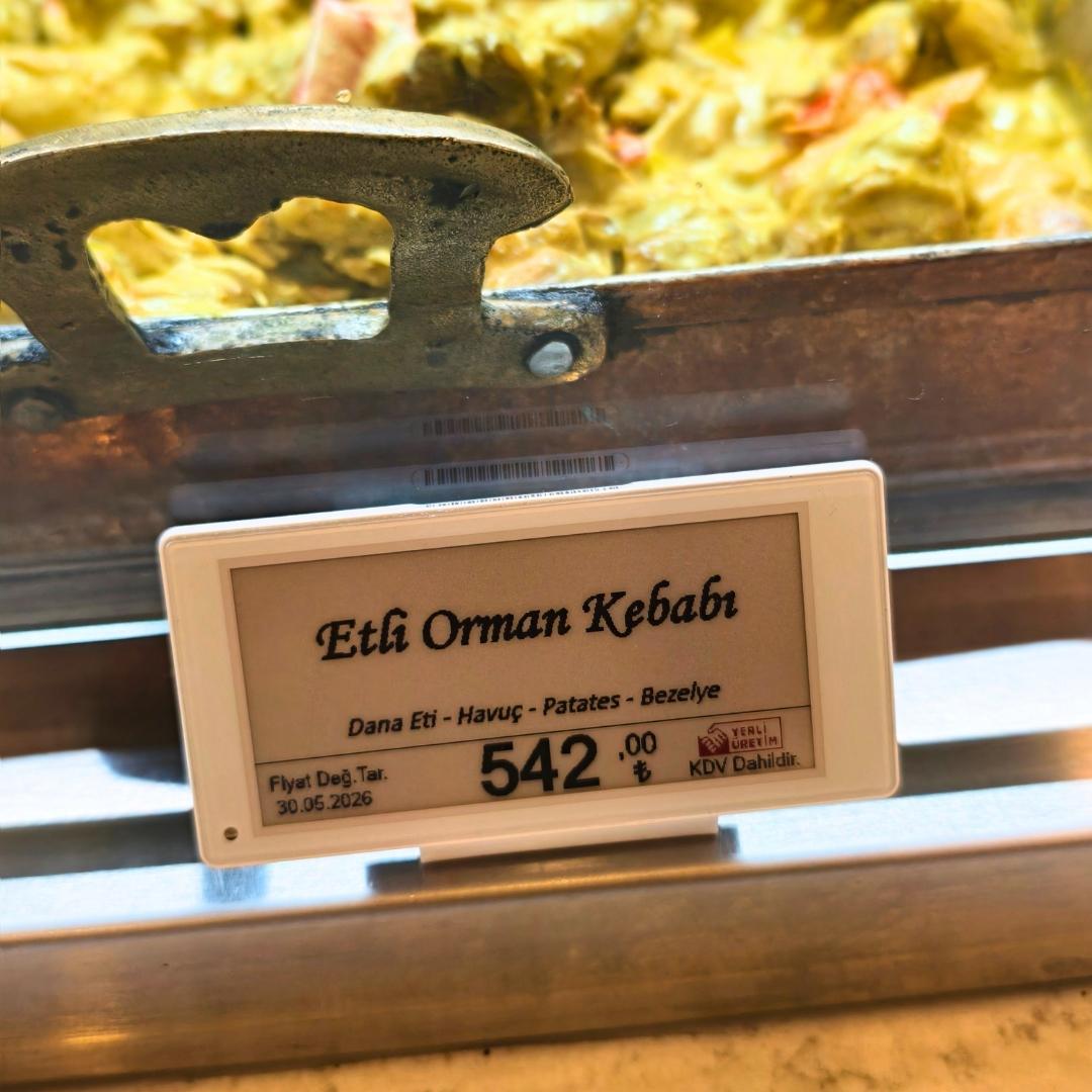 3.50" ELEKTRONİK RAF ETİKETİ